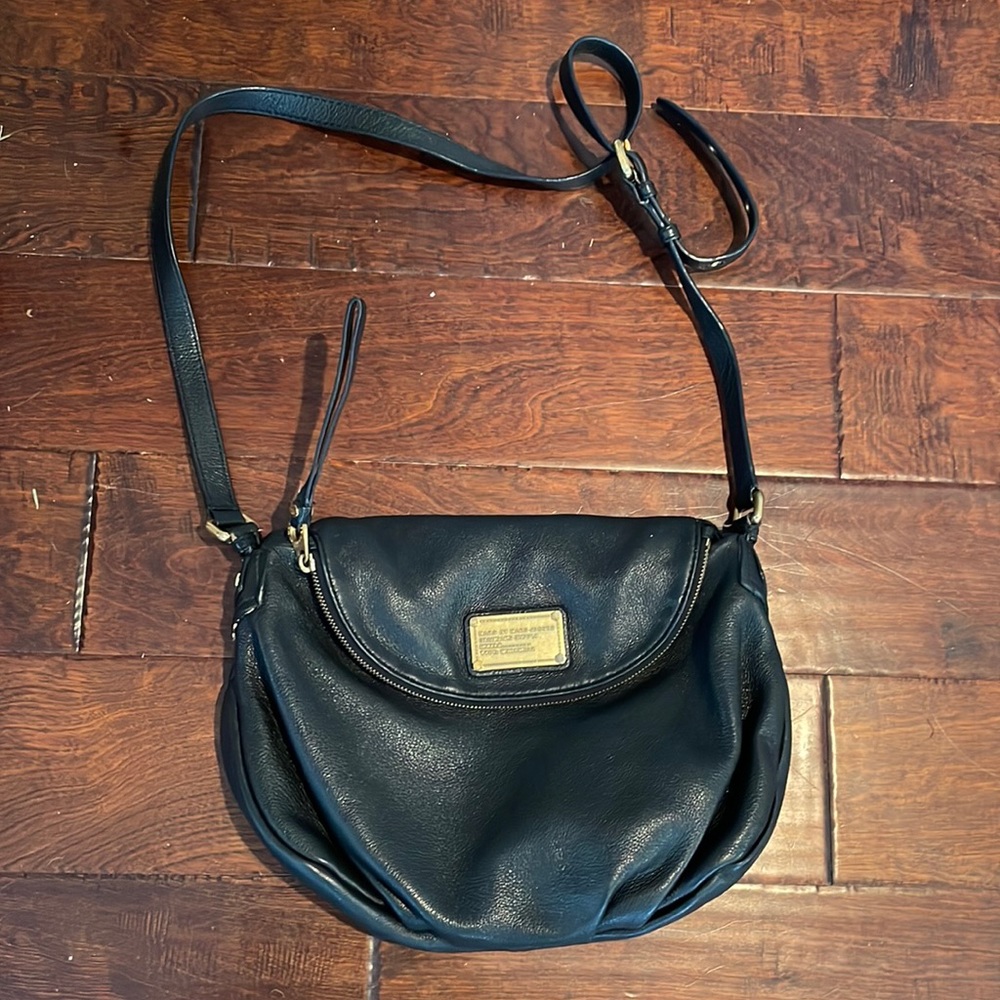 Marc Jacobs Black Leather Crossbody Bag